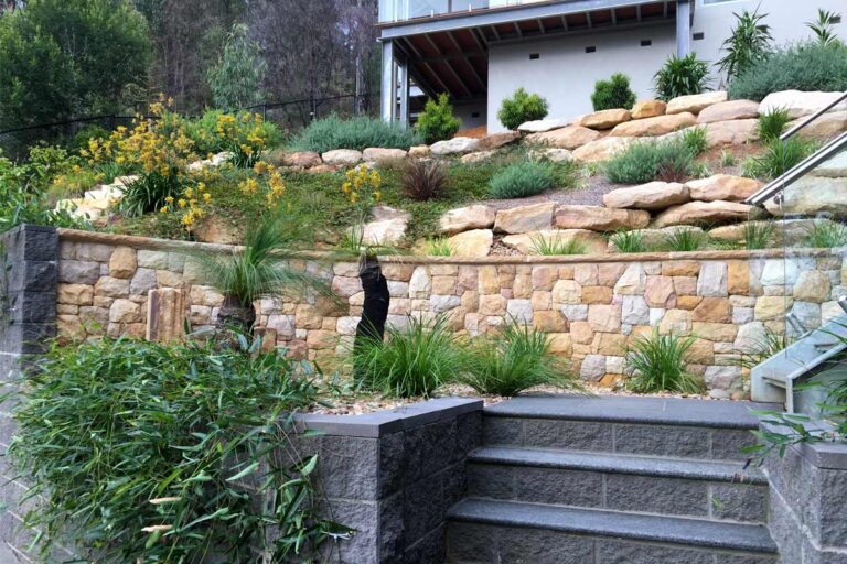 Steep Block Landscape Design | The Landscaped Garden